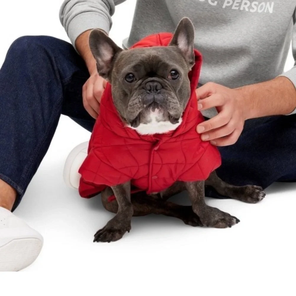 Dog and Cat Marshmallow Puffer Vest - Red - The Cuddle Collab / brand new
